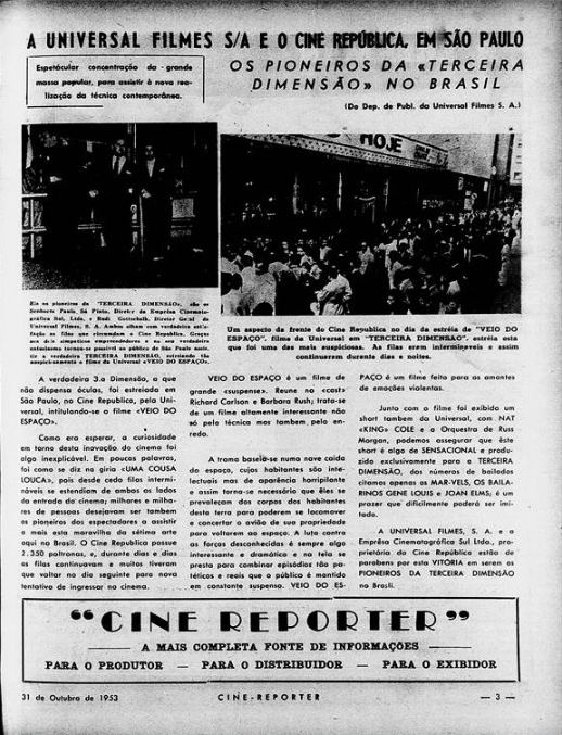 Cine Repórter: Semanário Cinematográfico, edição 928, de 1953